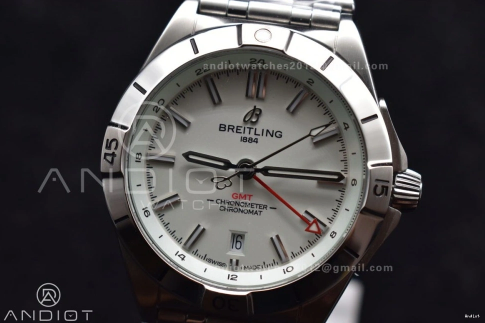 White 40mm 1:1 On SS Edition GMT Best Bracelet Factory Chronomat A2836 Dial Breitling BLS Automatic 0320